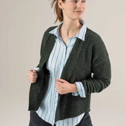 LIVING CRAFTS Patricia | Shirt Blauw/Olijf Discount