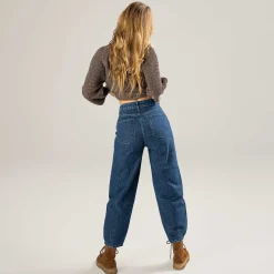 LIVING CRAFTS Paulette | Broek Donkerblauw Denim Cheap