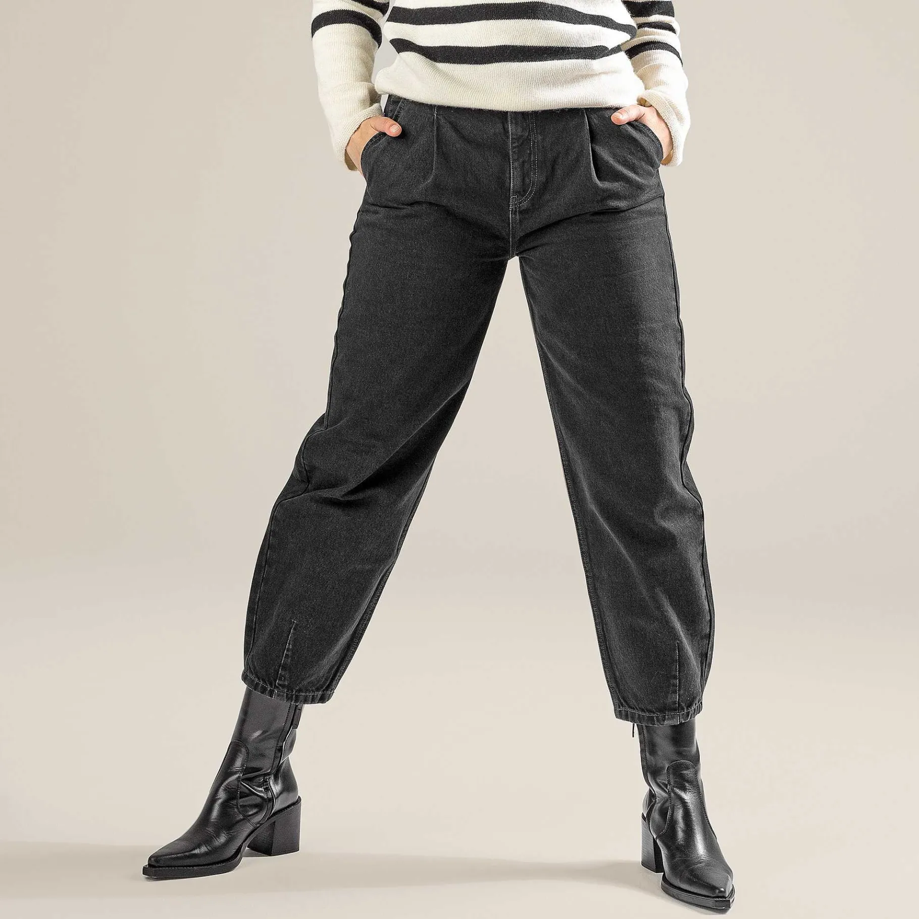 LIVING CRAFTS Paulette | Broek Zwart Best Sale