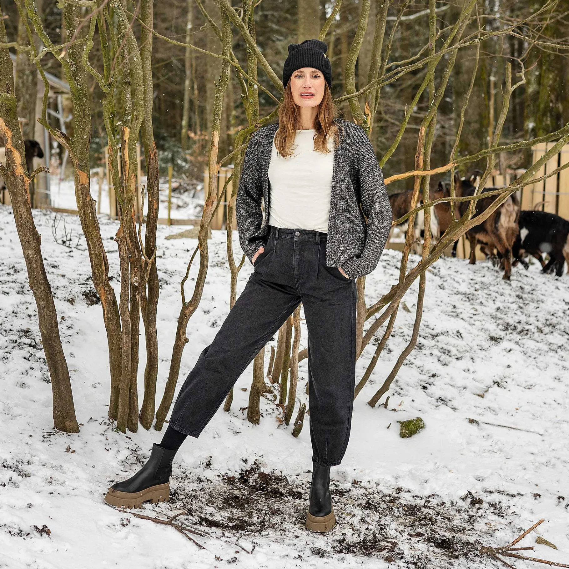 LIVING CRAFTS Paulette | Broek Zwart Best Sale