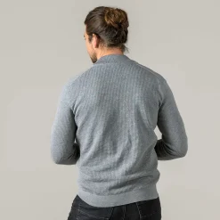 LIVING CRAFTS Pavo | Vest Grijs Gemeleerd Discount