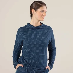 LIVING CRAFTS Peja | Tshirt Met Lange Mouwen Indigo-Patch Shop