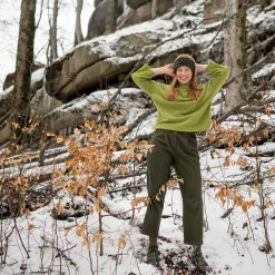 LIVING CRAFTS Penelopis | Fleece-Trui Groen Gaan Clearance