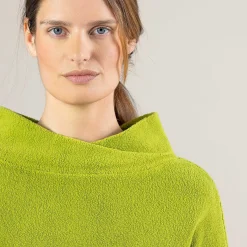 LIVING CRAFTS Penelopis | Fleece-Trui Groen Gaan Clearance