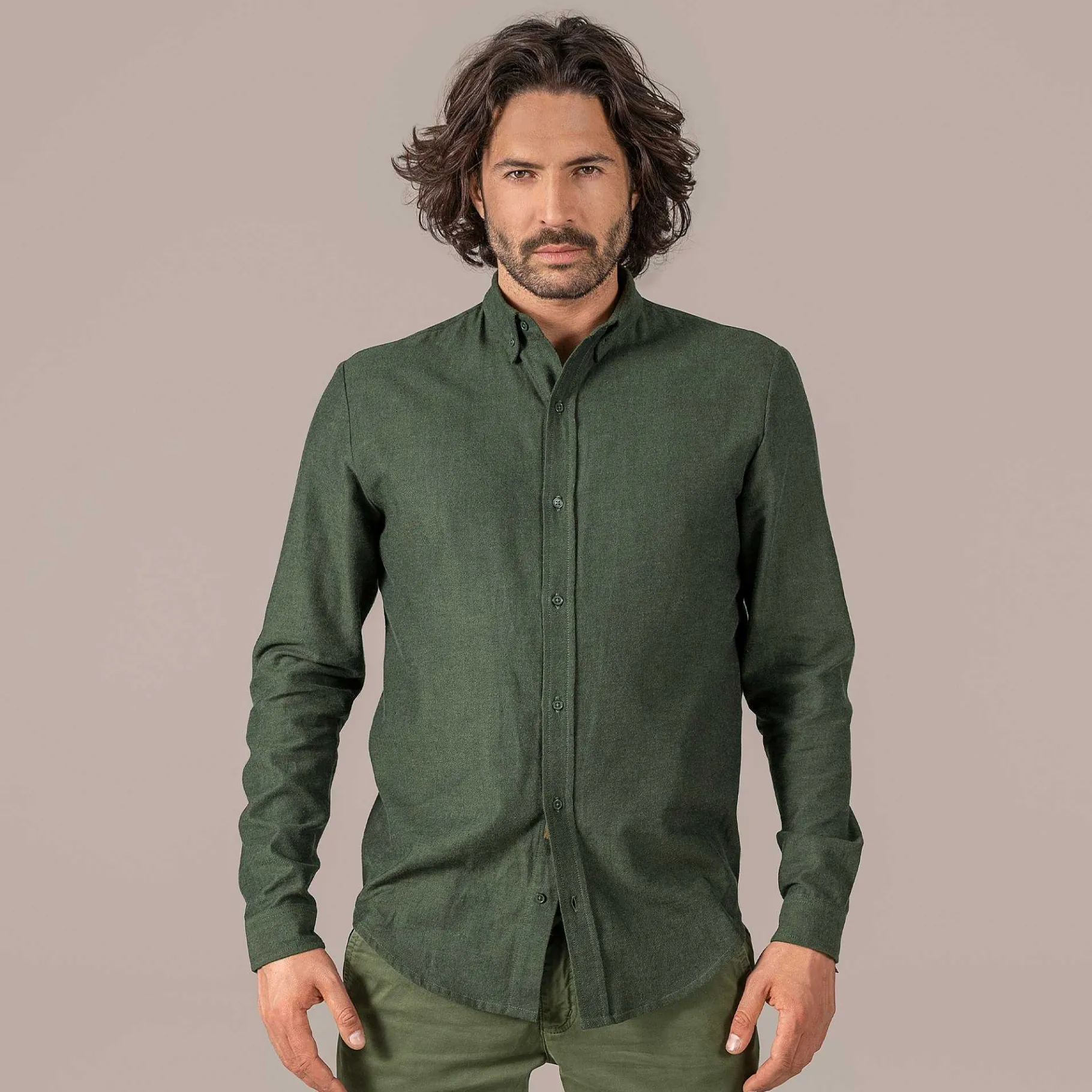LIVING CRAFTS Pharren | Shirt Donkere Klimop Fashion