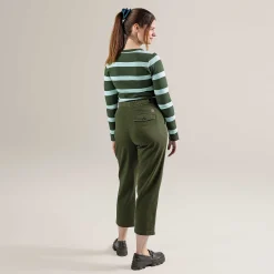 LIVING CRAFTS Philis | Broek Donker Olijfgroen Fashion