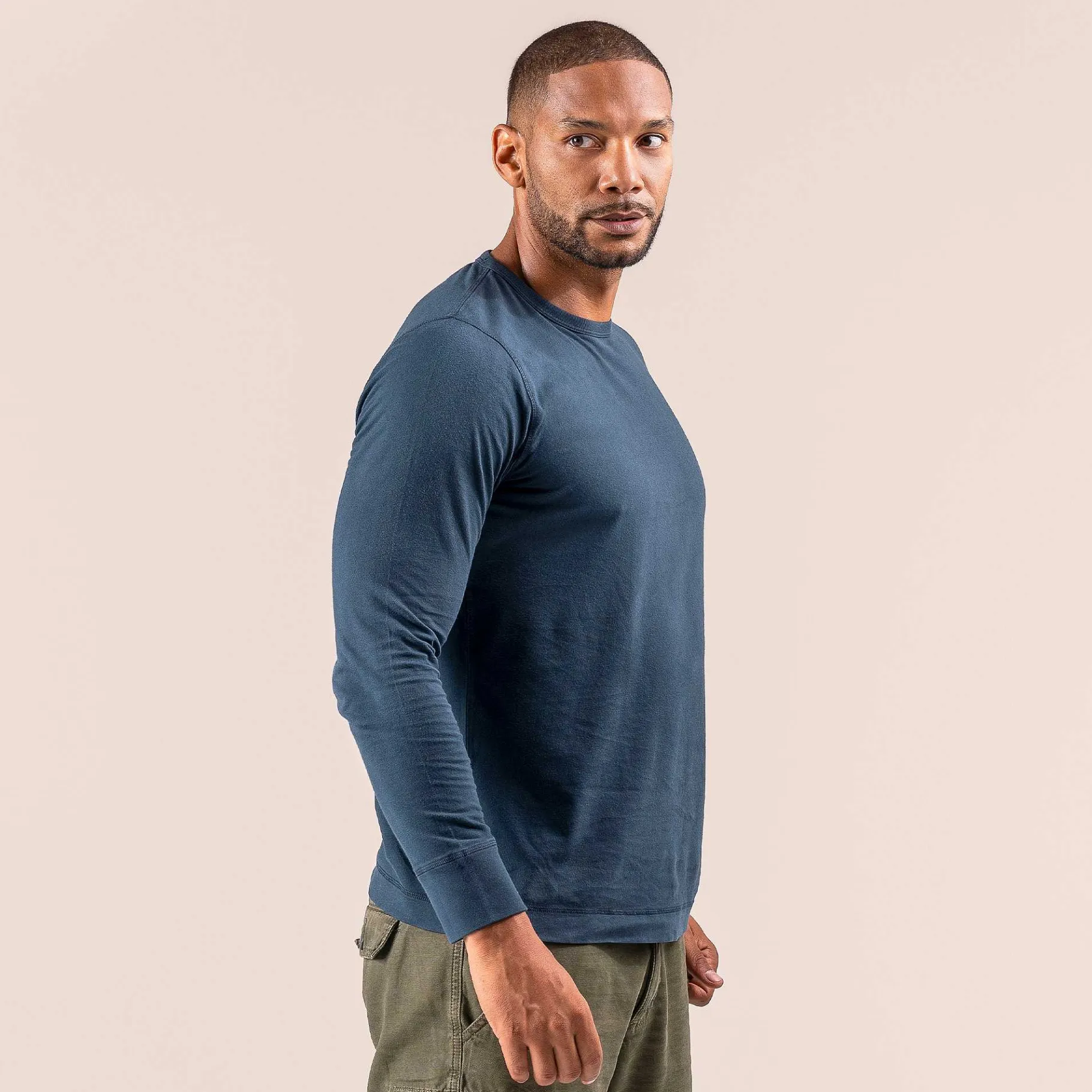 LIVING CRAFTS Pino | Tshirt Met Lange Mouwen Middernacht Hot
