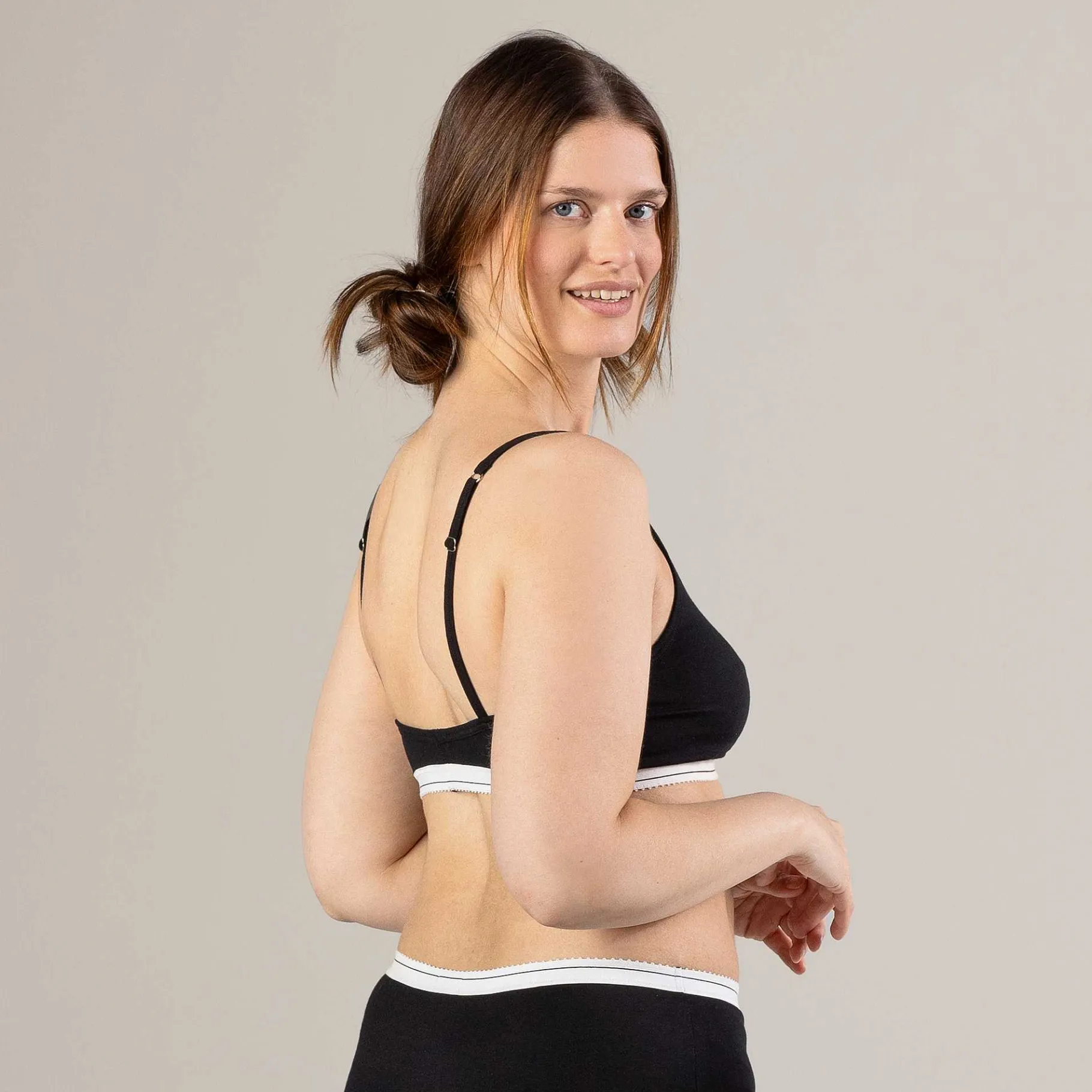 LIVING CRAFTS Pippa | Bustier, Set Van 2 Vichy Zwart/Creme Flash Sale