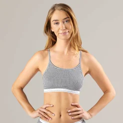LIVING CRAFTS Pippa | Bustier, Set Van 2 Vichy Zwart/Creme Flash Sale