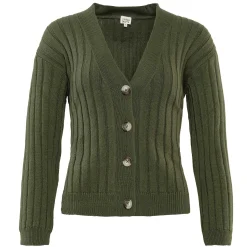 LIVING CRAFTS Pirala | Vest Donker Olijfgroen Fashion