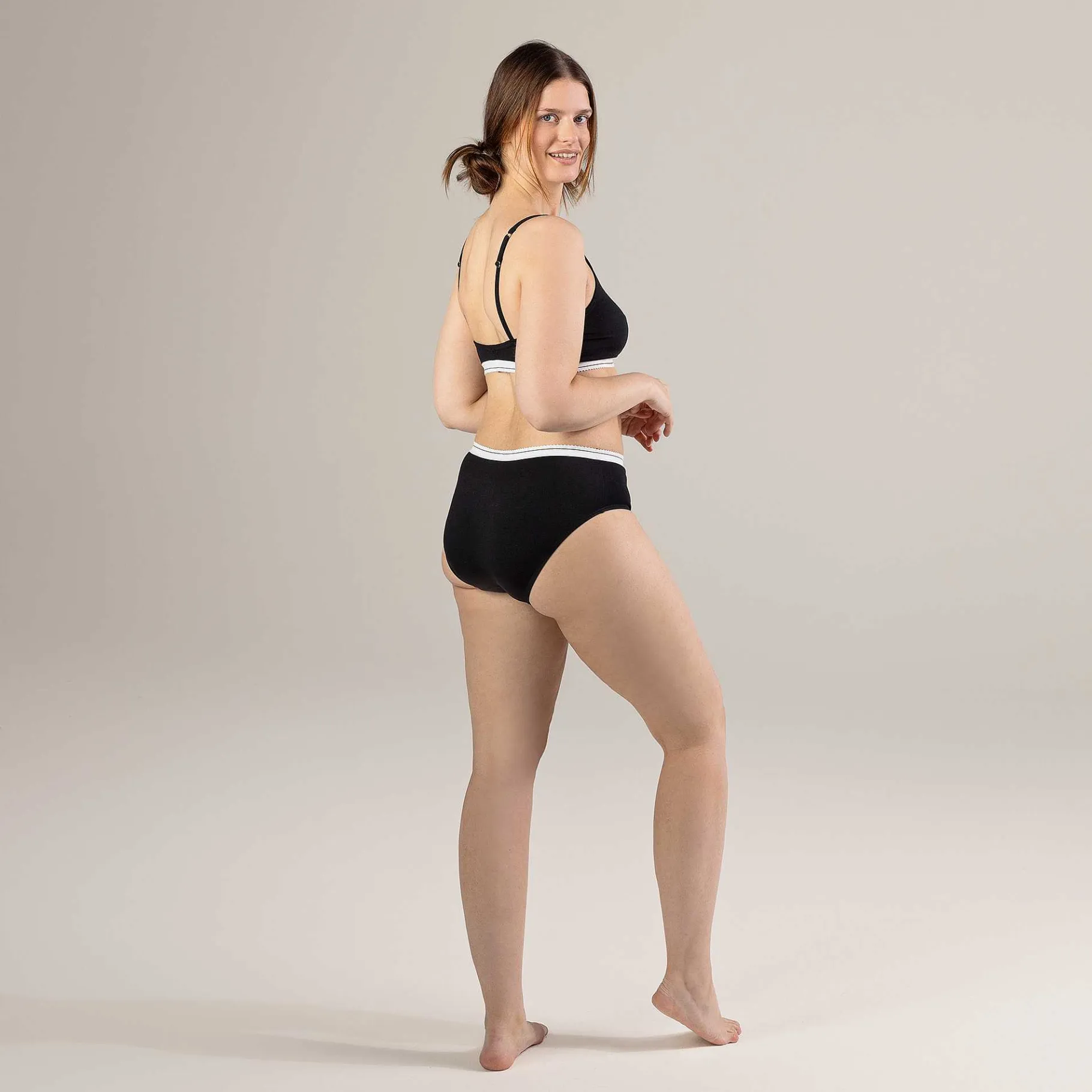 LIVING CRAFTS Polly | Slips, Set Van 3 Vichy Zwart/Creme Online
