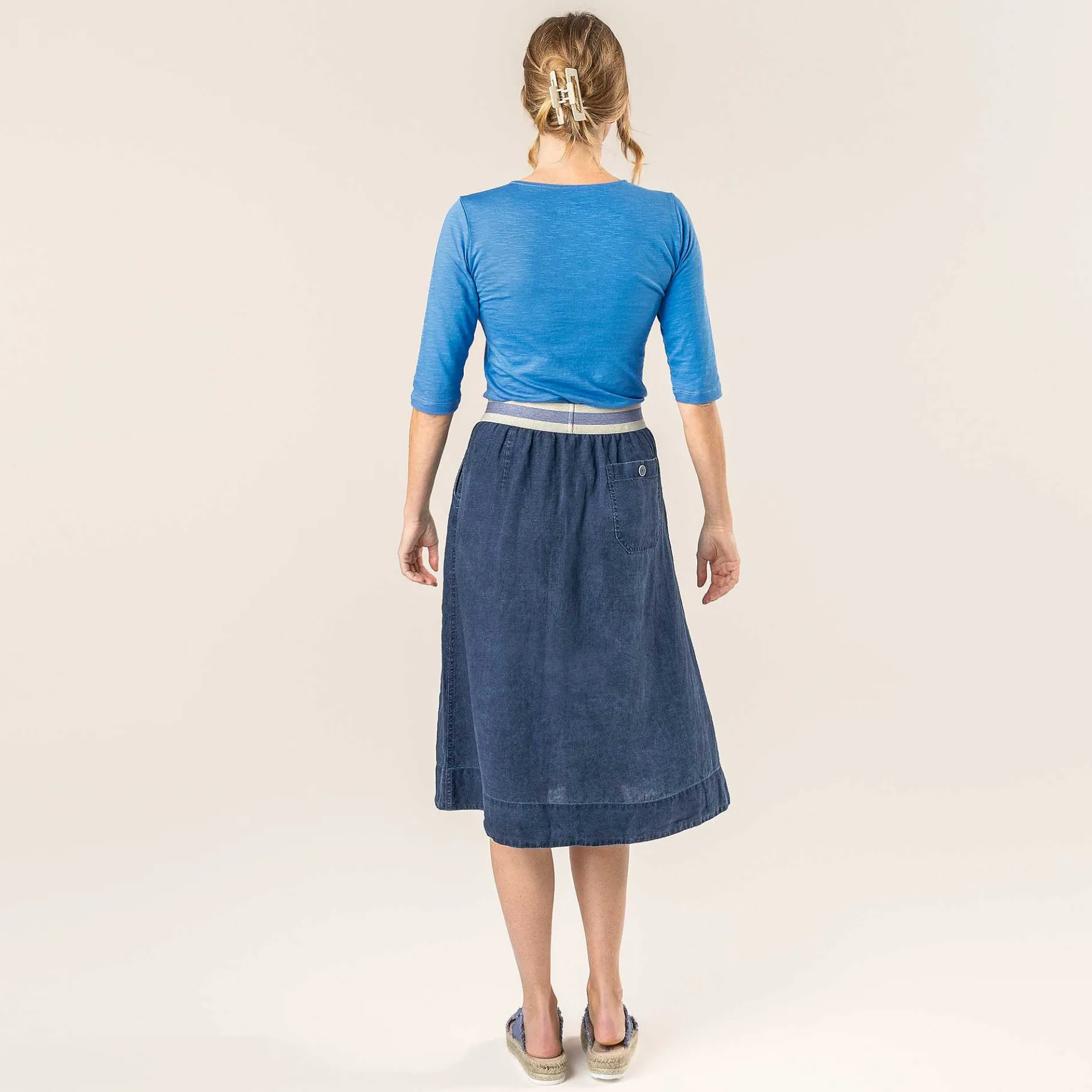 LIVING CRAFTS Rabea | Rok Indigo Blauw Flash Sale