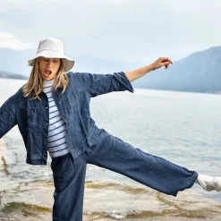 LIVING CRAFTS Rafaela | Broek Indigo Blauw Outlet