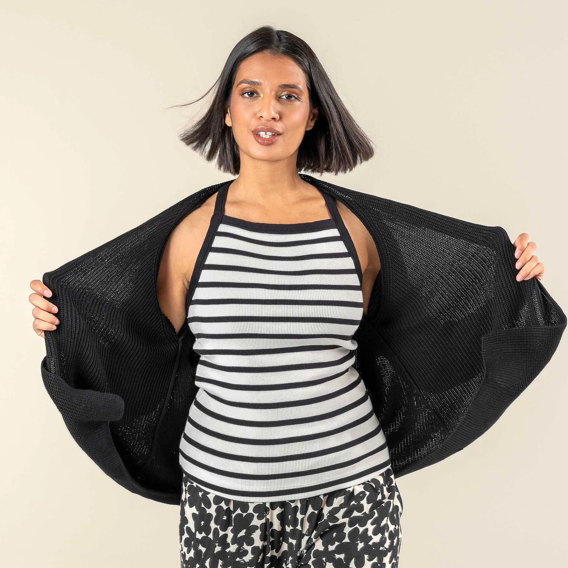LIVING CRAFTS Ramon | Bovenkant Zandschelp/Zwart New