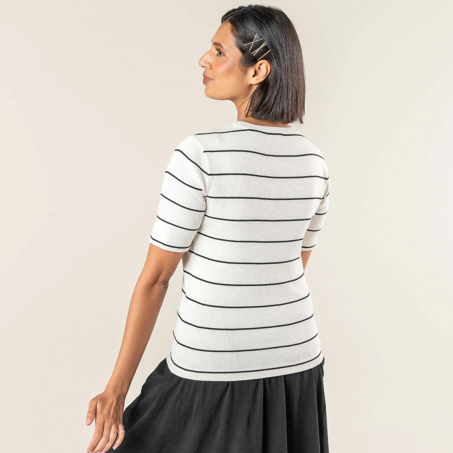 LIVING CRAFTS Ria | T-Shirt Zandschelp/Zwart New