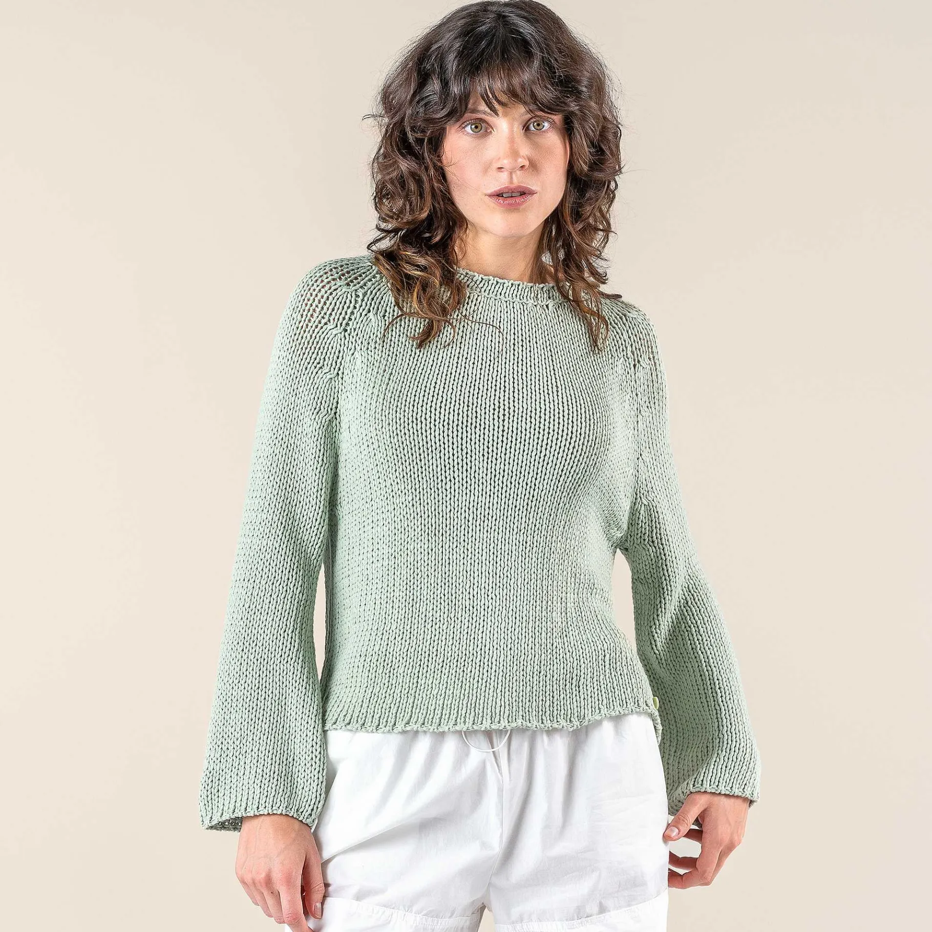 LIVING CRAFTS Ricarda | Trui, 3/4 Mouw Ambrozijn Discount