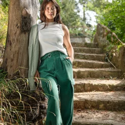 LIVING CRAFTS Romay | Broek Botanisch Groen Cheap