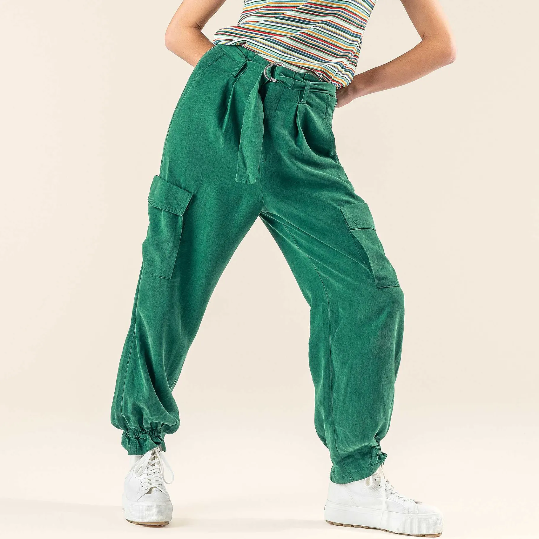 LIVING CRAFTS Romay | Broek Botanisch Groen Cheap