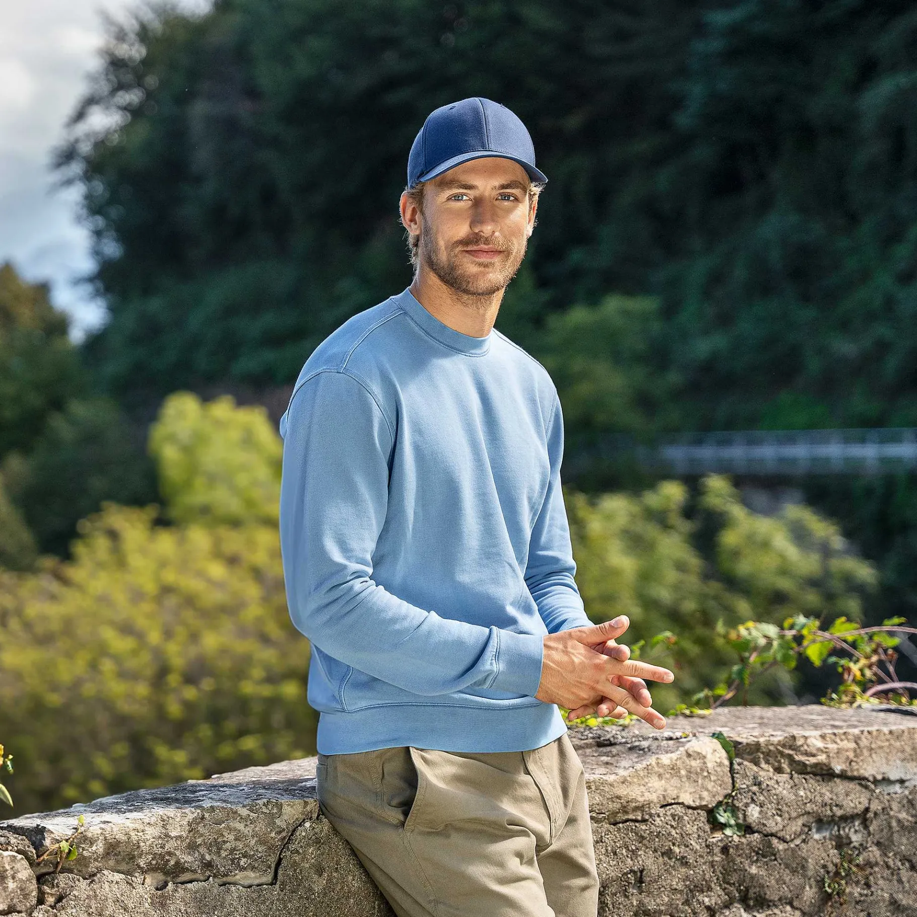 LIVING CRAFTS Ronny | Uniseks Sweatshirt Ozeaan New