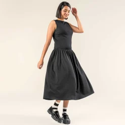 LIVING CRAFTS Roos | Jurk Zwart Hot