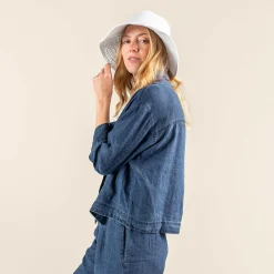 LIVING CRAFTS Roxana | Vest Indigo Blauw Best
