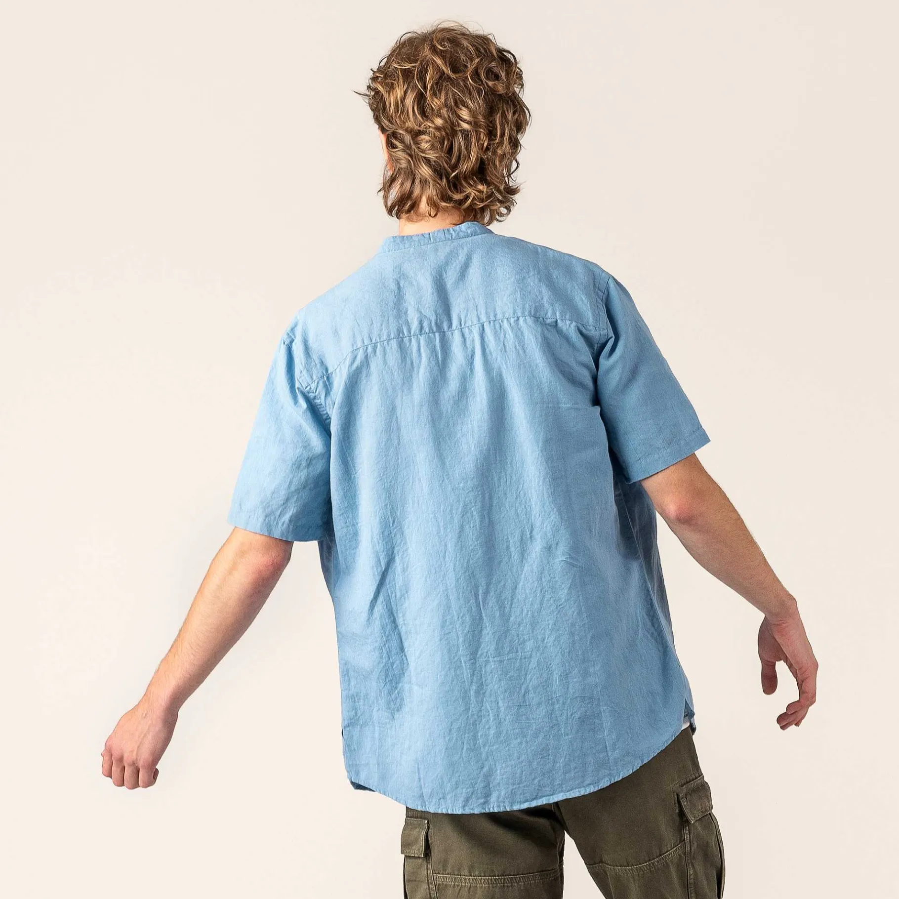 LIVING CRAFTS Ruben | Shirt Met Korte Mouwen Ozeaan Online