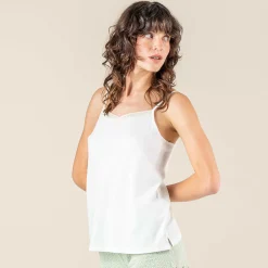 LIVING CRAFTS Rubina | Nacht Top Witte Katoen Flash Sale