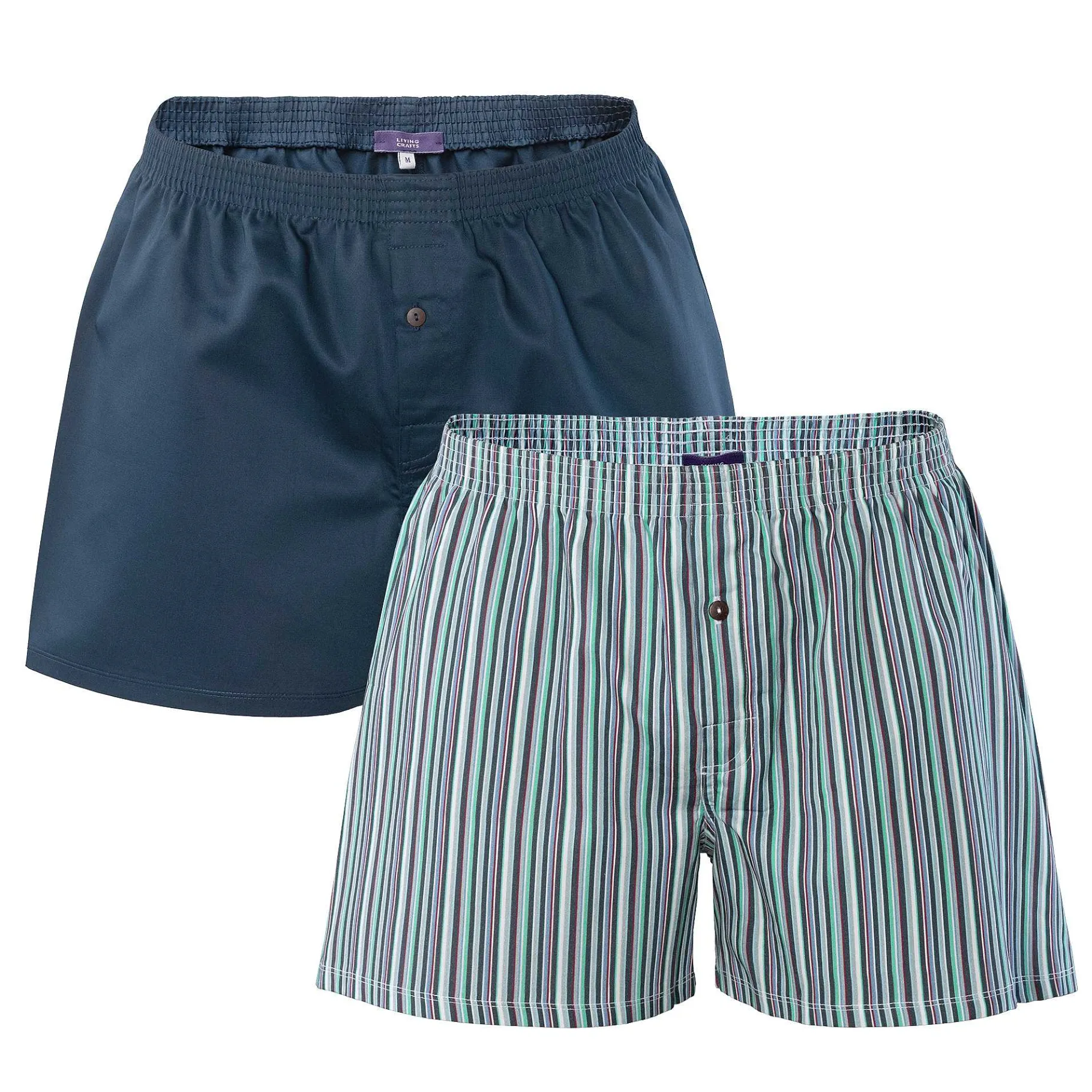 LIVING CRAFTS Rubio | Boxershorts, Set Van 2 Marineblauw Hot