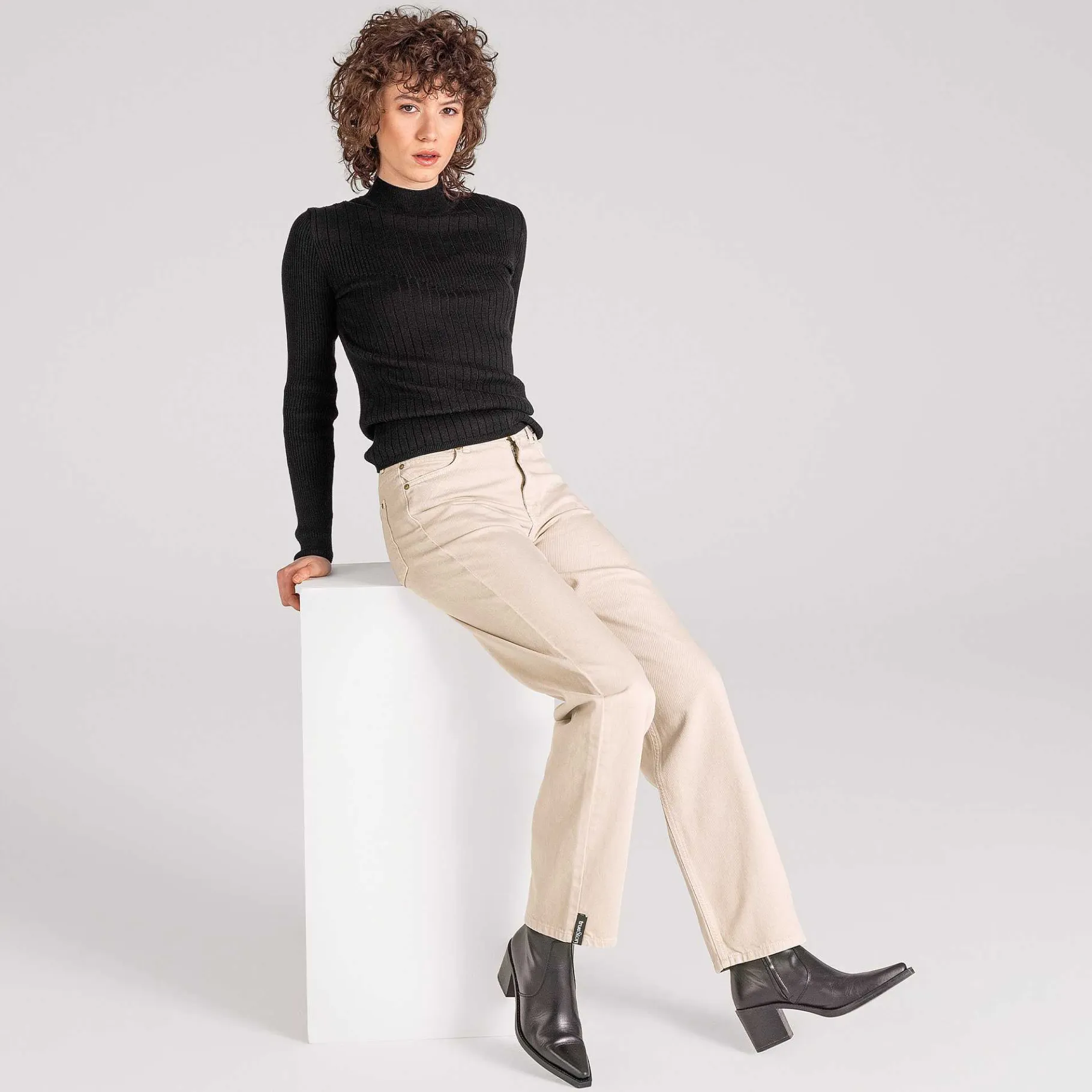LIVING CRAFTS Waargebeurd Verhaal Anouk | Kleur Denim Gebroken Wit Fashion