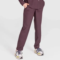 LIVING CRAFTS Waargebeurd Verhaal Aril | Broek Aubergine New