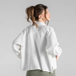 LIVING CRAFTS Waargebeurd Verhaal Beline | Seersucker-Blouse Wit Clearance