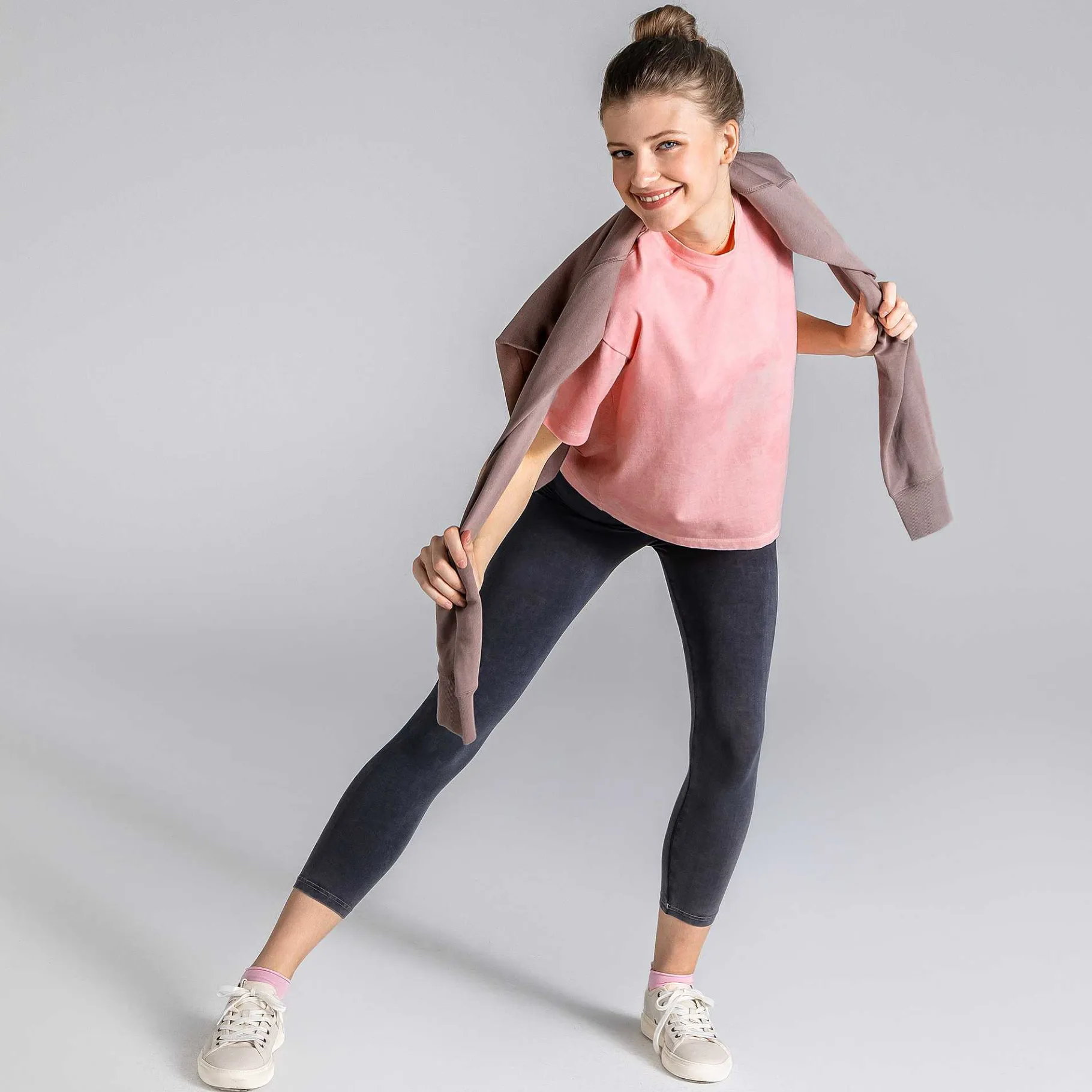 LIVING CRAFTS Waargebeurd Verhaal Benja | Vervaardigd Boxy T-Shirt Artwash Roze Sale