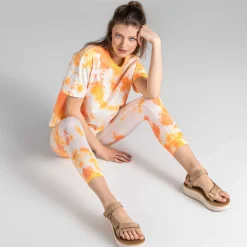 LIVING CRAFTS Waargebeurd Verhaal Benja | Vervaardigd Boxy T-Shirt Kunstwas Geel Fashion