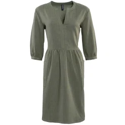 LIVING CRAFTS Waargebeurd Verhaal Bloswen | Seersucker-Jurk Khaki Best