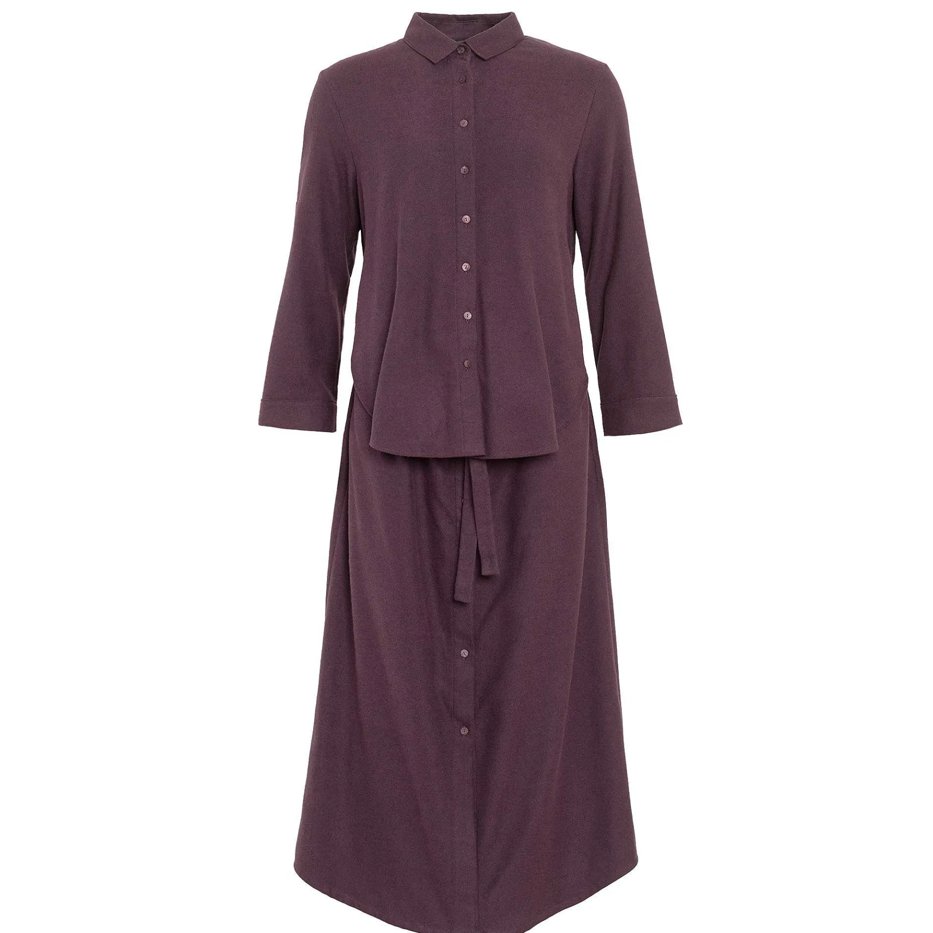 LIVING CRAFTS Waargebeurd Verhaal Charu | Jurk Aubergine Hot