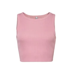 LIVING CRAFTS Waargebeurd Verhaal Demi | Geribbelde Crop-Top Blozen Online
