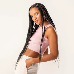 LIVING CRAFTS Waargebeurd Verhaal Demi | Geribbelde Crop-Top Blozen Online