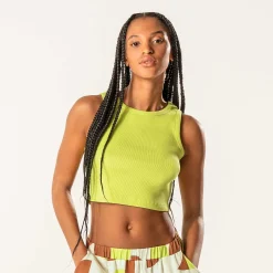 LIVING CRAFTS Waargebeurd Verhaal Demi | Geribbelde Crop-Top Peer Best